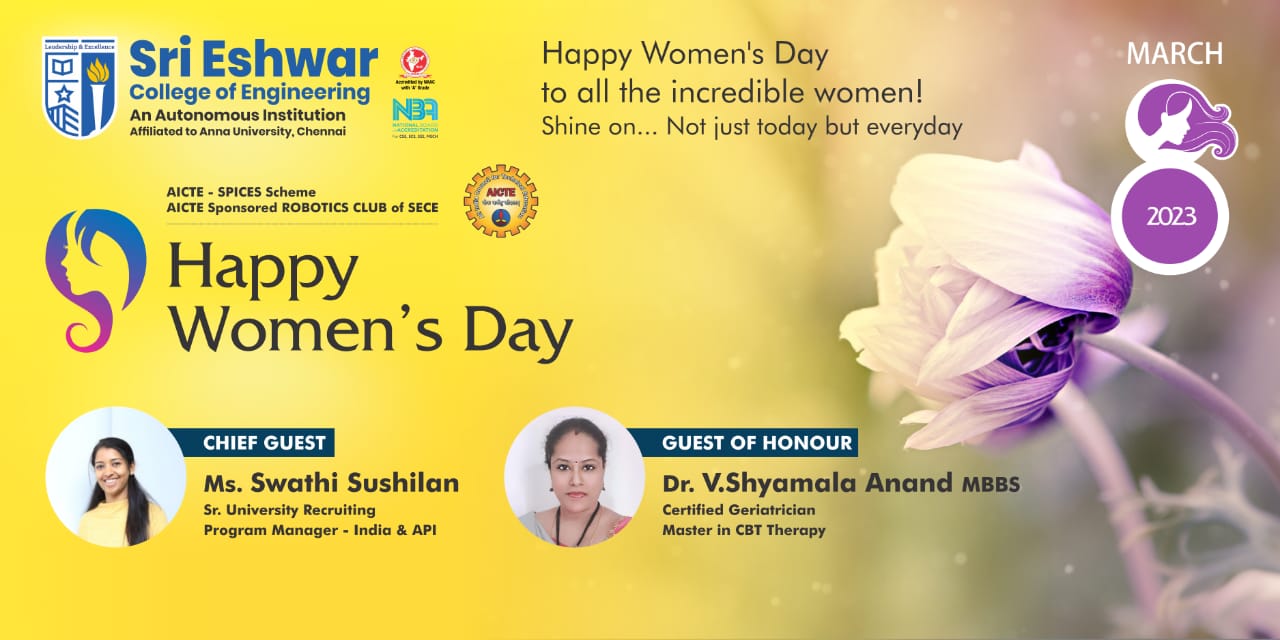 Happy Women's Day - Best Engineering College in Coimbatore