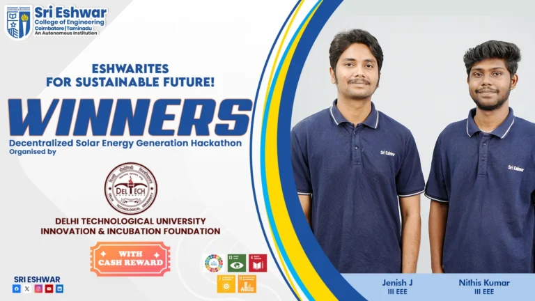 Sri Eshwar Collge of Engineering Decentralized Solar Energy Generation Hackathon