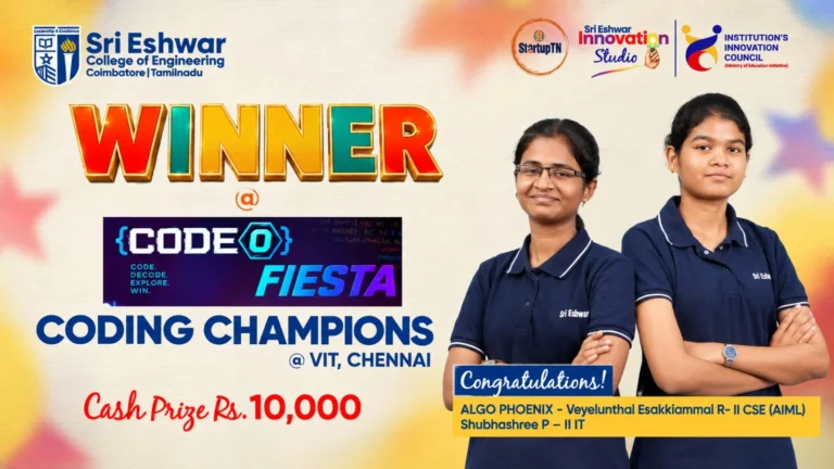 winners of code fiesta, achivements- aiml and it